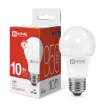 Лампа светодиодная LED-A60-VC 10Вт 230В Е27 4000К 900Лм IN HOME