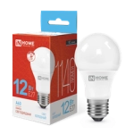 Лампа светодиодная LED-A60-VC 12Вт 230В Е27 6500К 1080Лм IN HOME (холодный свет)