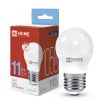 Лампа светодиодная LED-ШАР-VC 11Вт 230В Е27 6500К 990Лм IN HOME (холодный свет)