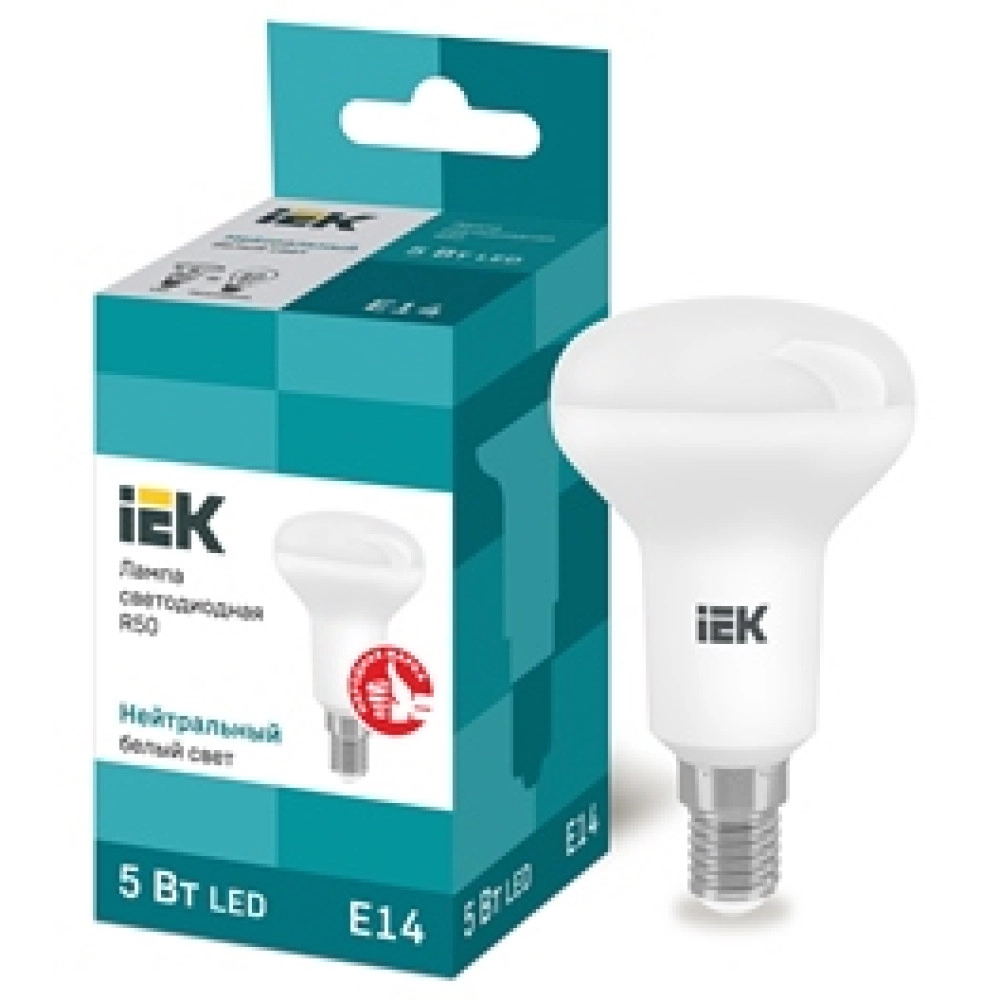Лампа светодиодная ECO R50 рефлектор 5Вт 230В 4000К E14 IEK