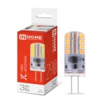 Лампа светодиодная LED-JC 3Вт 12В G4 4000К 290Лм IN HOME
