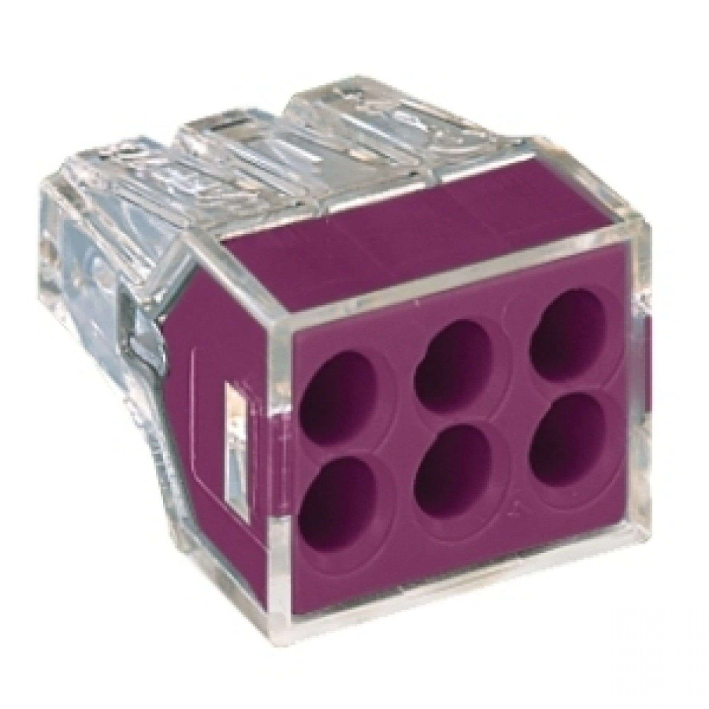Строительно-монтажная клемма СМК 773-326 фиолетовая IEK