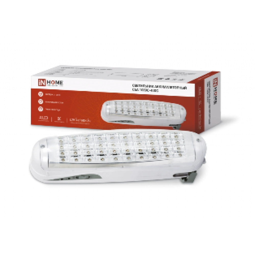 Светильник светодиодный аварийный СБА 1089С-40DC 40LED lead-acid DC IN HOME