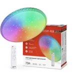 Светильник светодиодный COMFORT MYSTERY-RGB 75Вт 230В 3000-6500K 6000Лм 495x85мм с пультом дистанционного управления IN HOME
