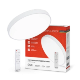 Светильник светодиодный SCANDY SIMPLE -95RCW 95Вт 230B 3000-6500K 7600Лм 500х50мм с пультом ДУ белый